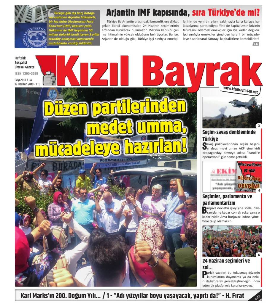 Yıl 2018 Sayı 24 19 Haziran kitap kapağı