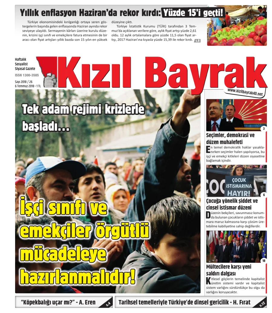 Yıl 2018 Sayı 26 06 Temmuz kapak görseli