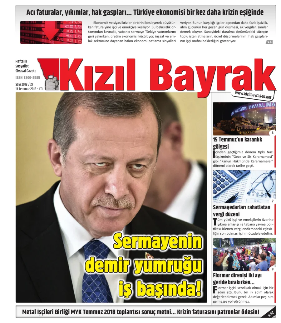 Yıl 2018 Sayı 27 13 Temmuz kapak görseli