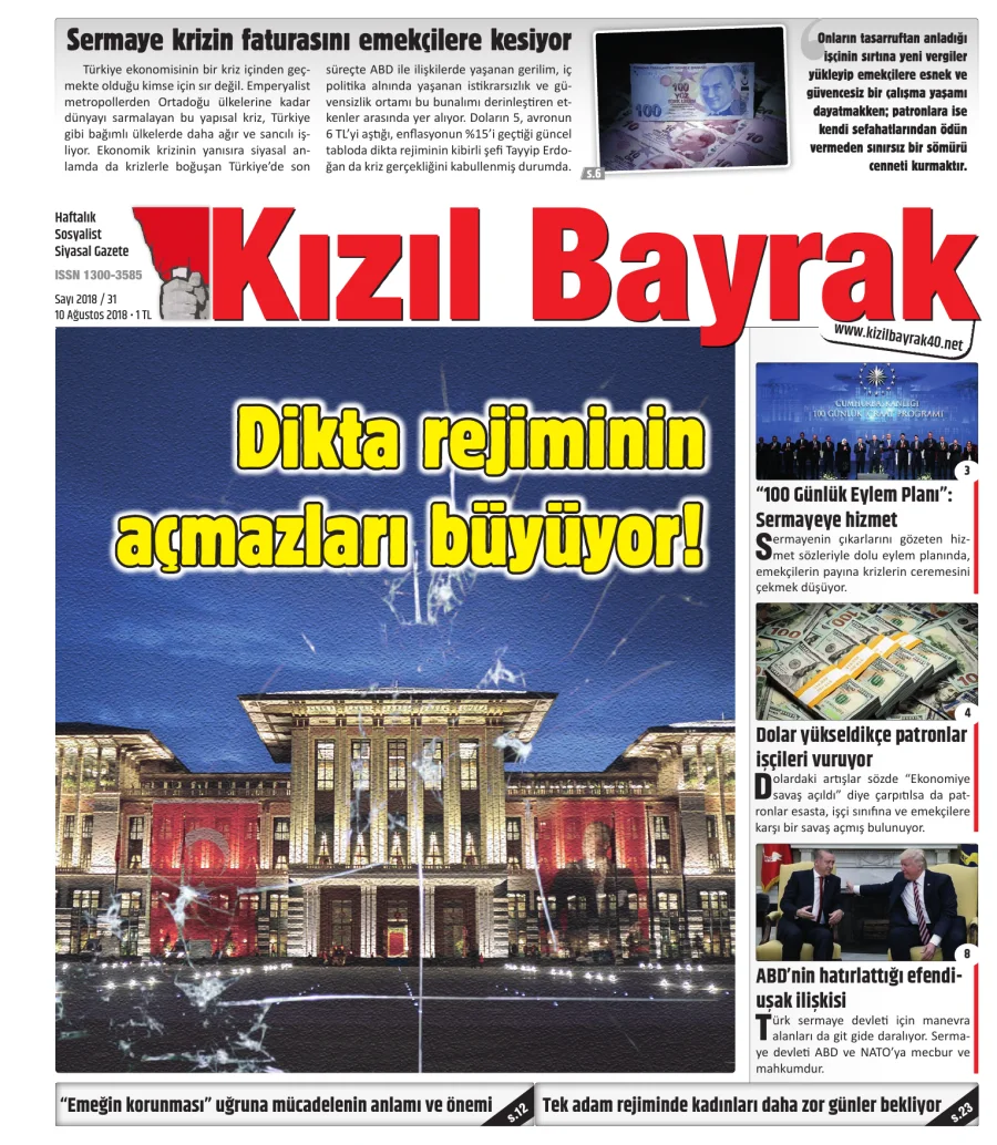 Yıl 2018 Sayı 31 10 Agustos kapak görseli
