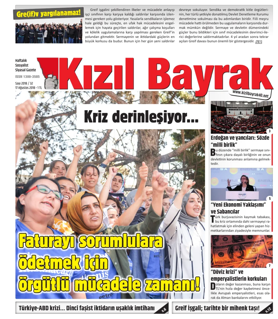 Yıl 2018 Sayı 32 17 Ağustos kapak görseli