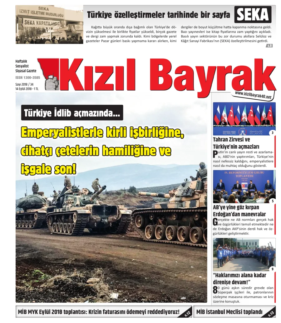 Yıl 2018 Sayı 34 14 Eylül kapak görseli