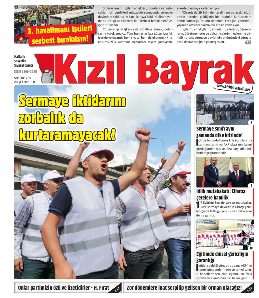 Yıl 2018 Sayı 35 21 Eylül kapak görseli