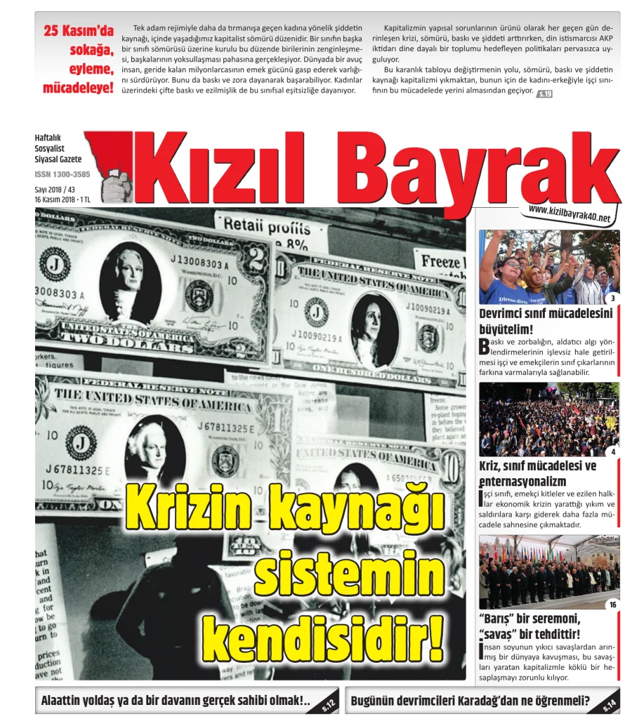 Yıl 2018 Sayı 43 16 Kasim kapak görseli