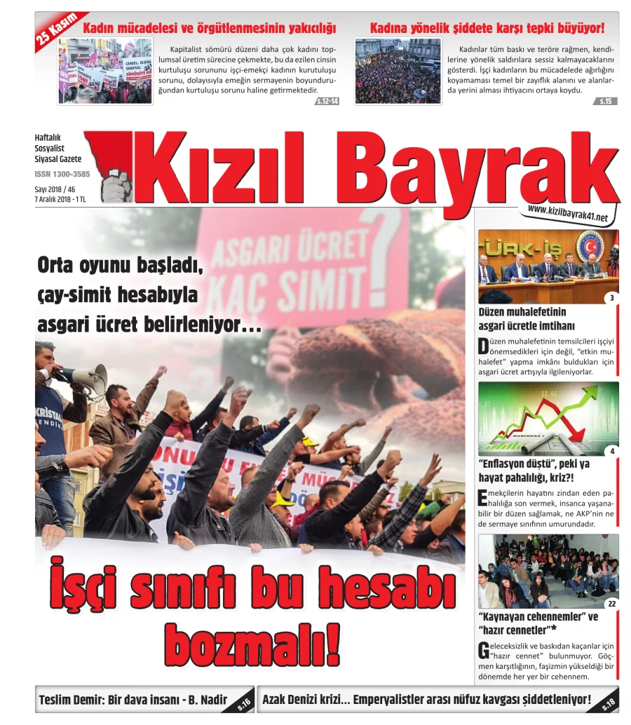 Yıl 2018 Sayı 46 07 Aralik kapak görseli