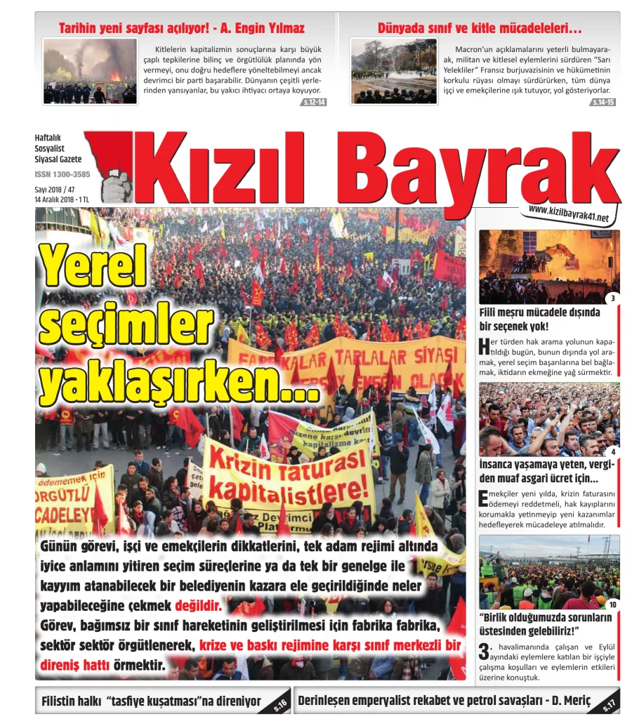 Yıl 2018 Sayı 47 14 Aralik kitap kapağı