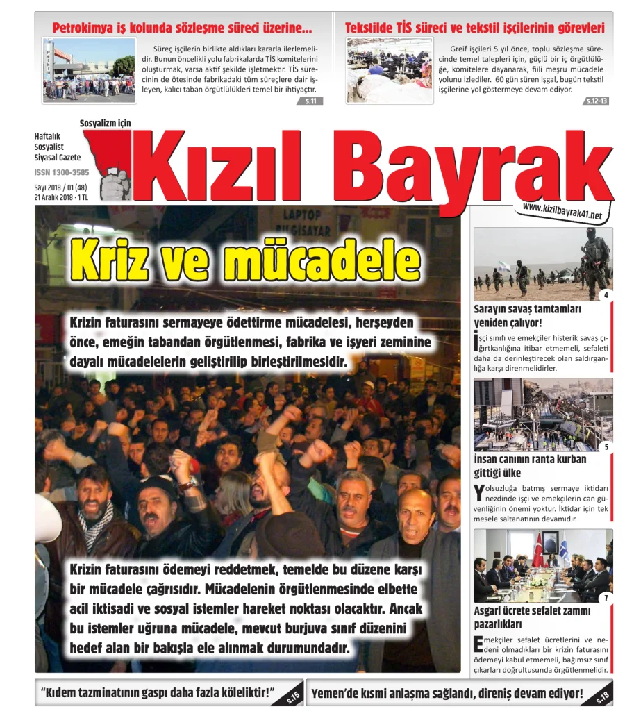 Yıl 2018 Sayı 48 21 Aralik kapak görseli