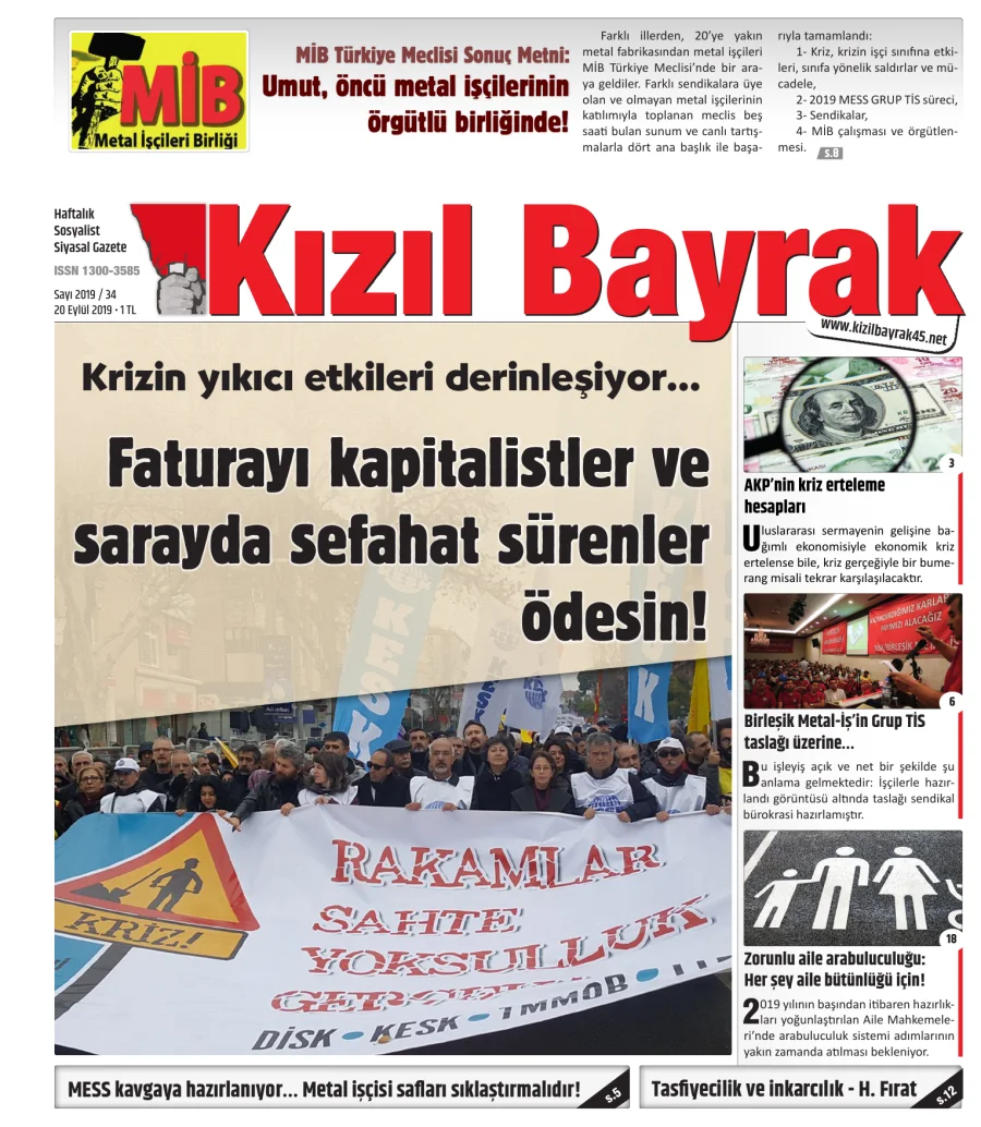 Yıl 2019 Sayı 34 20 Eylül kapak görseli
