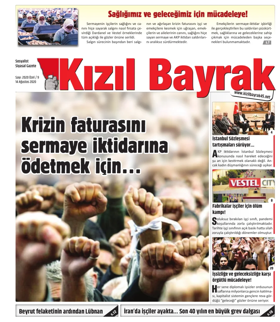 Yıl 2020 Sayı 20 14 Ağustos kapak görseli