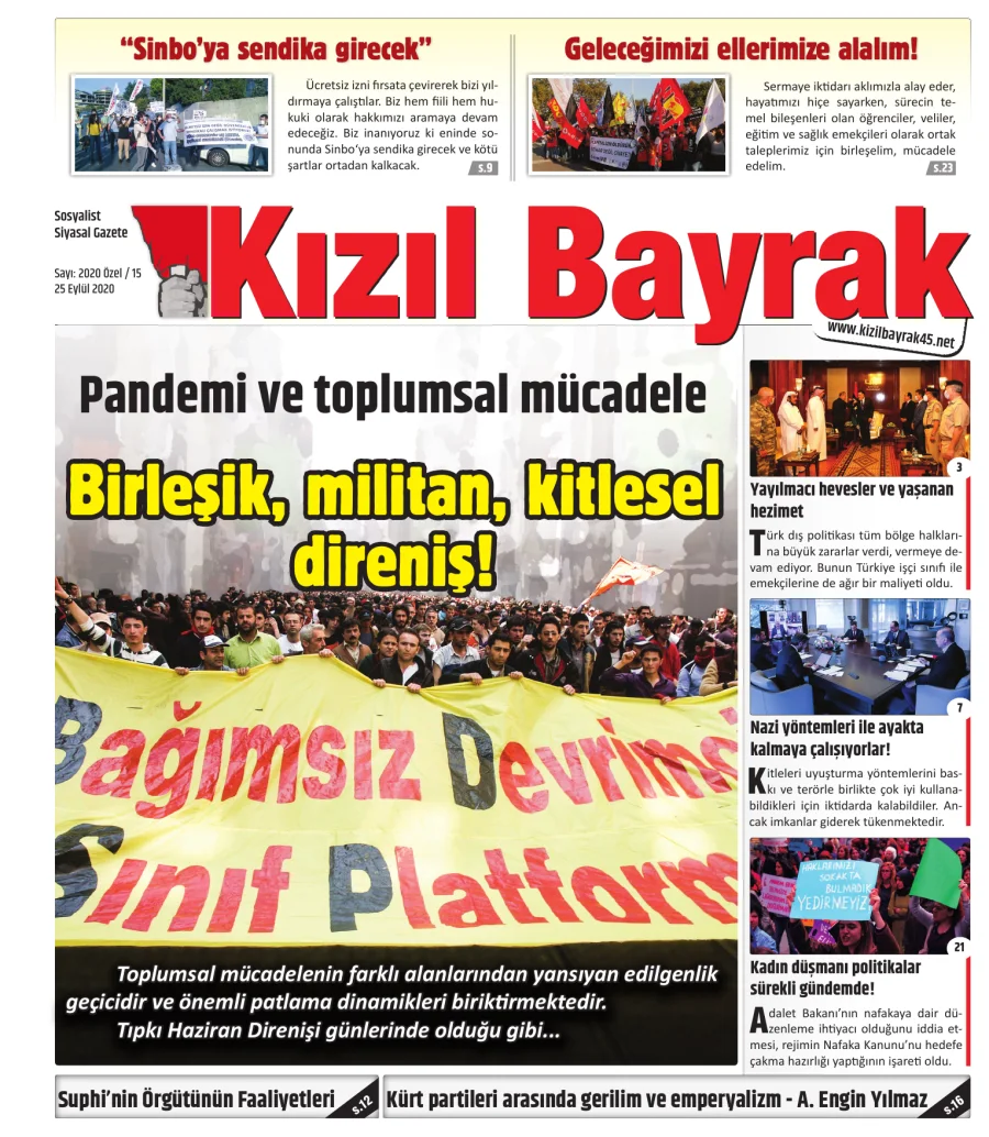 Yıl 2020 Sayı 26 25 Eylül kapak görseli