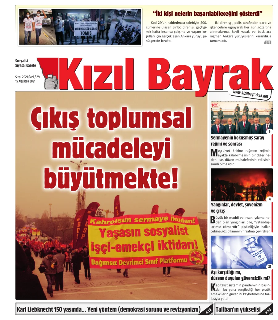 Yıl 2021 Sayı 29 15 Ağustos kapak görseli
