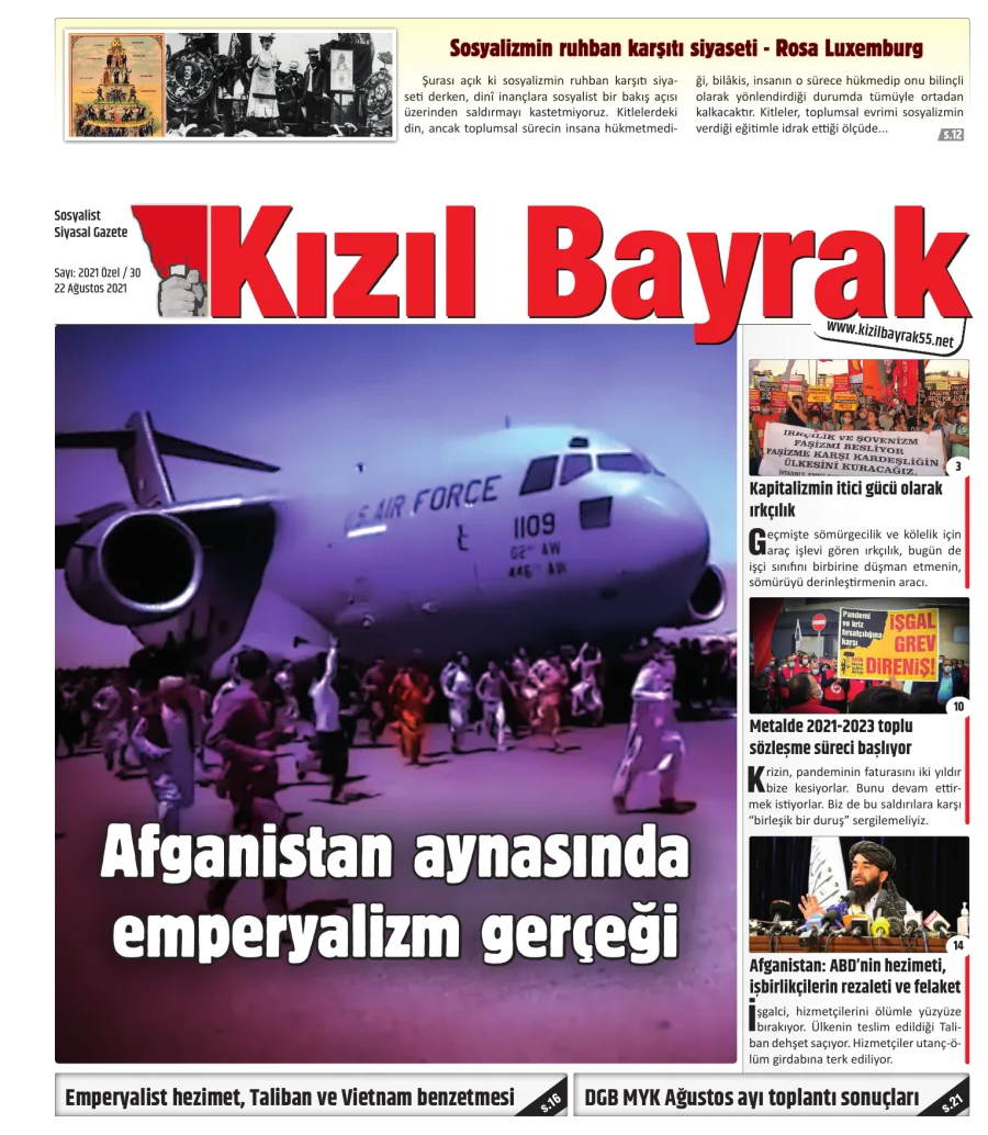 Yıl 2021 Sayı 30 22 Ağustos kapak görseli