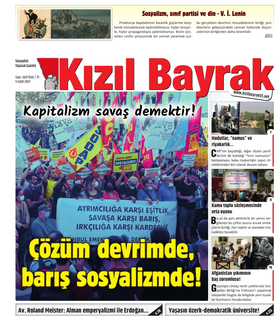 Yıl 2021 Sayı 31 5 Eylül kapak görseli