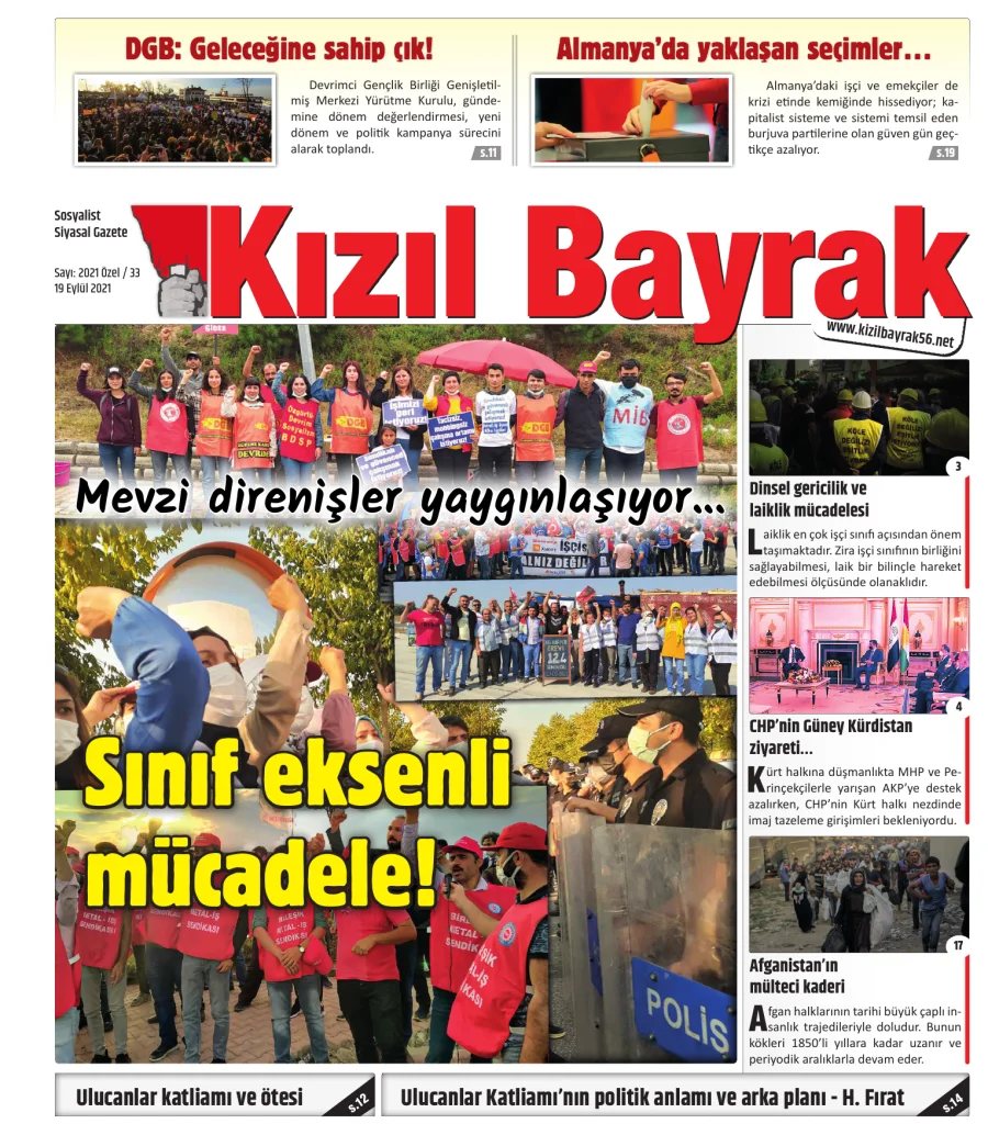 Yıl 2021 Sayı 33 19 Eylül kapak görseli