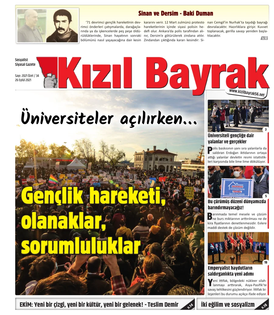 Yıl 2021 Sayı 34 26 Eylül kapak görseli