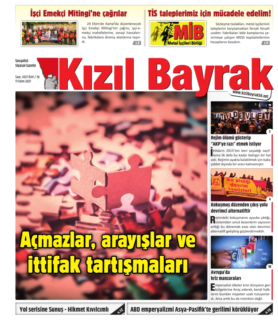 Yıl 2021 Sayı 36 17 Ekim kapak görseli