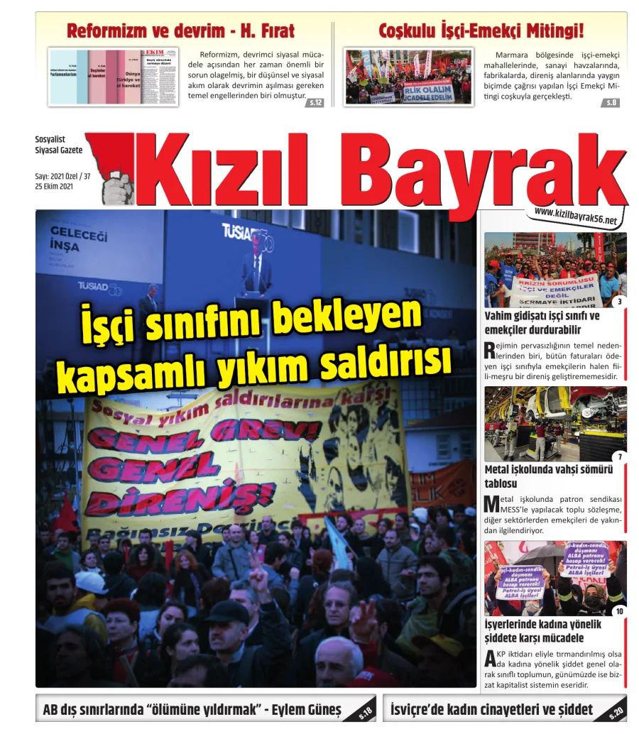 Yıl 2021 Sayı 37 25 Ekim kapak görseli