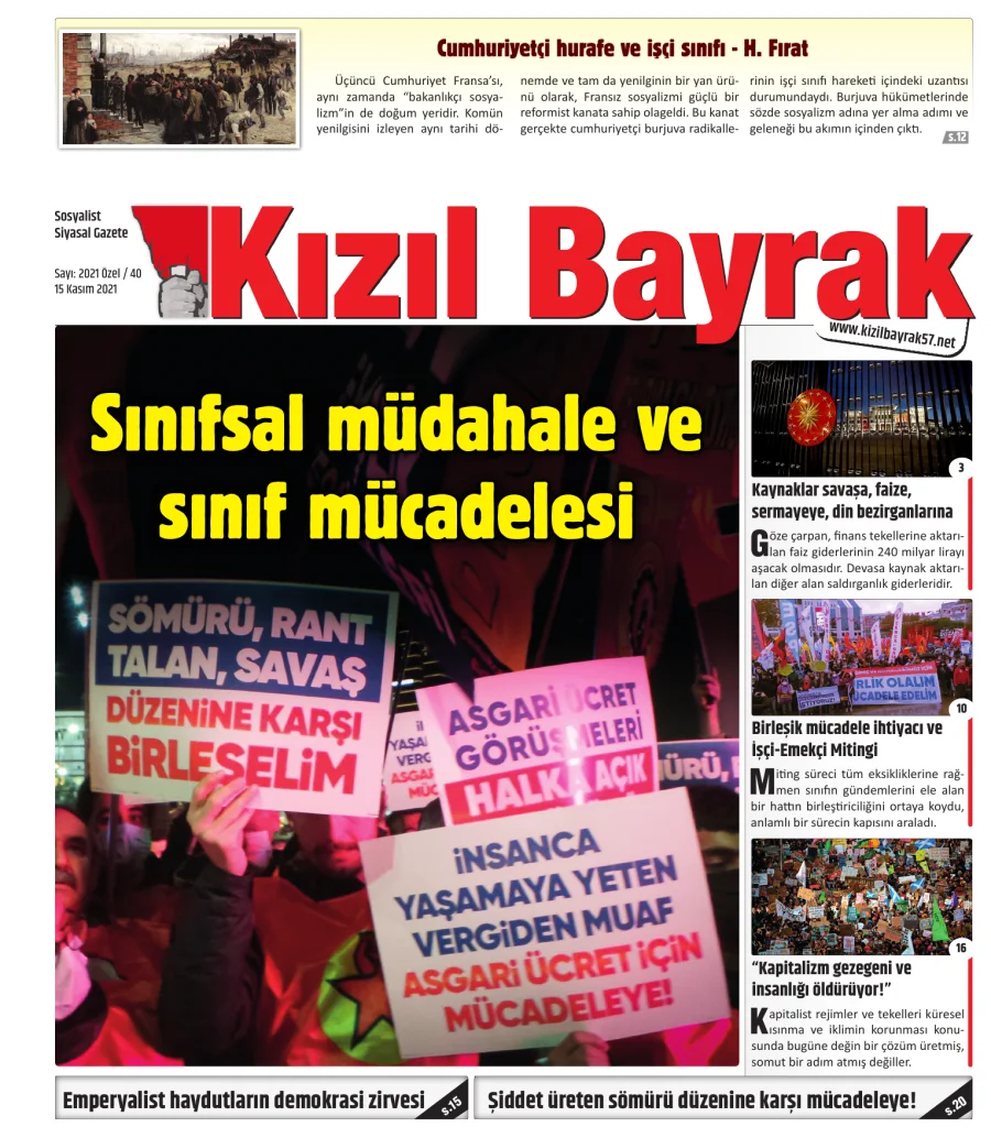 Yıl 2021 Sayı 40 15 Kasım kitap kapağı