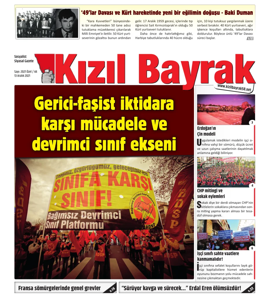 Yıl 2021 Sayı 44 13 Aralık kapak görseli