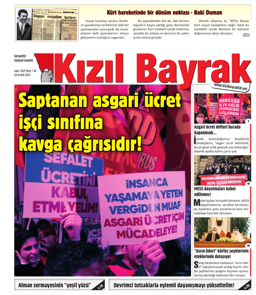 Yıl 2021 Sayı 45 20 Aralık kapak görseli