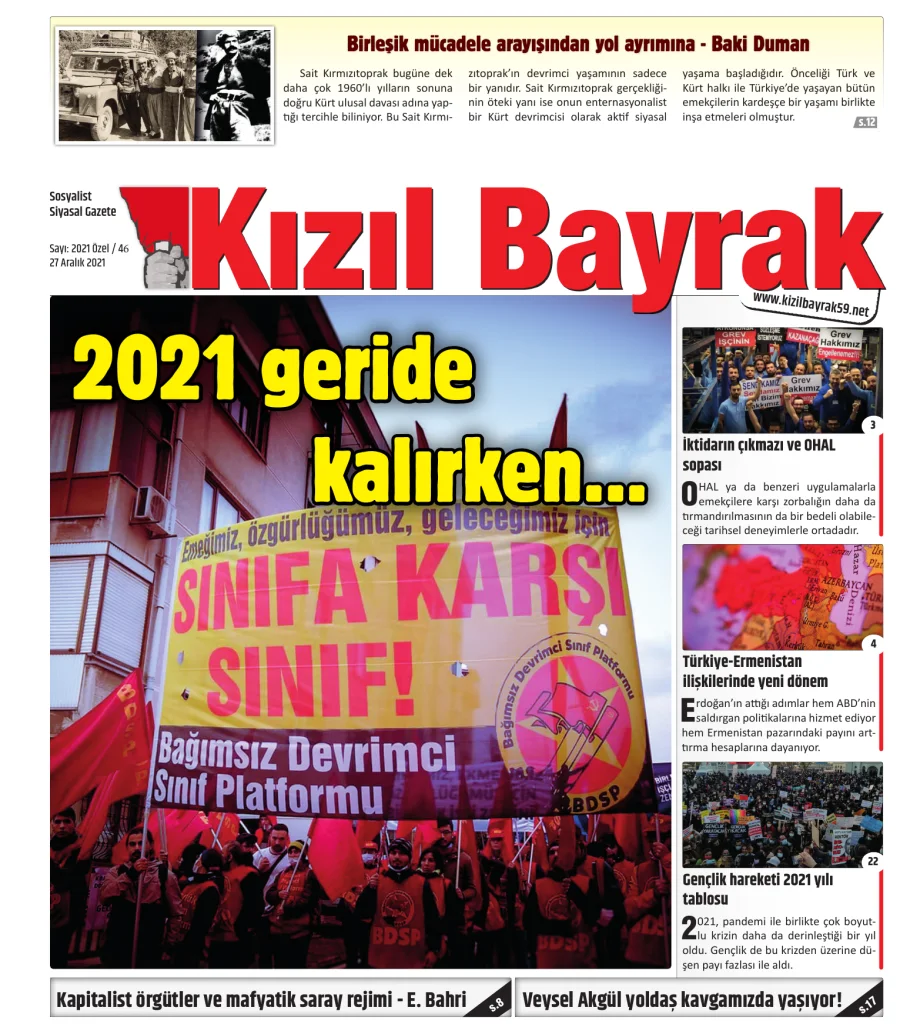 Yıl 2021 Sayı 46 27 Aralık kapak görseli