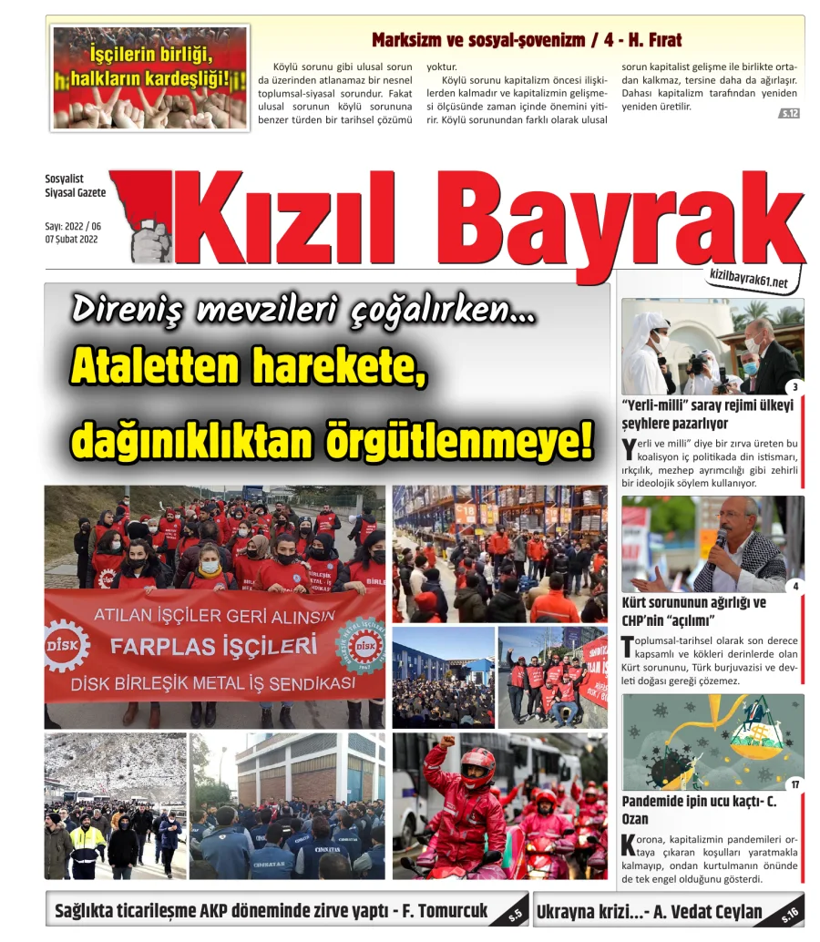 Yıl 2022 Sayı 06 07 Şubat kitap kapağı