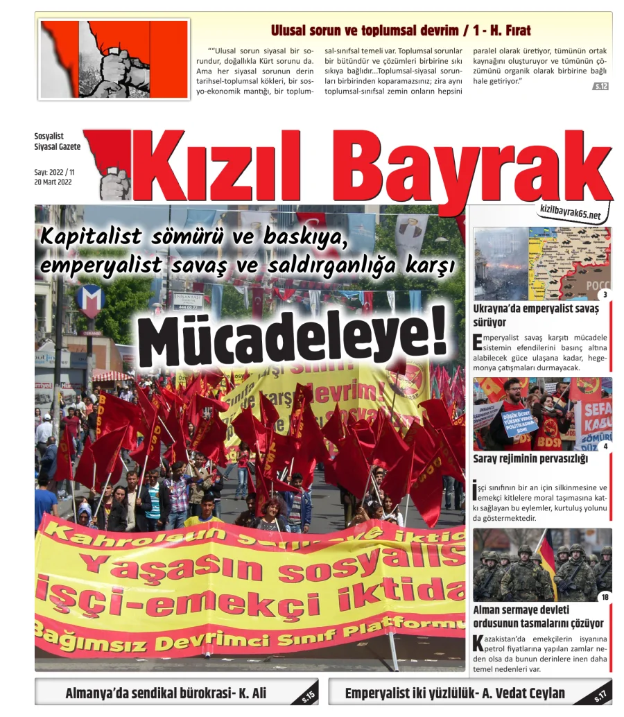 Yıl 2022 Sayı 11 20 Mart kapak görseli