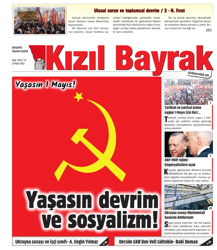 Yıl 2022 Sayı 12 27 Mart kapak görseli