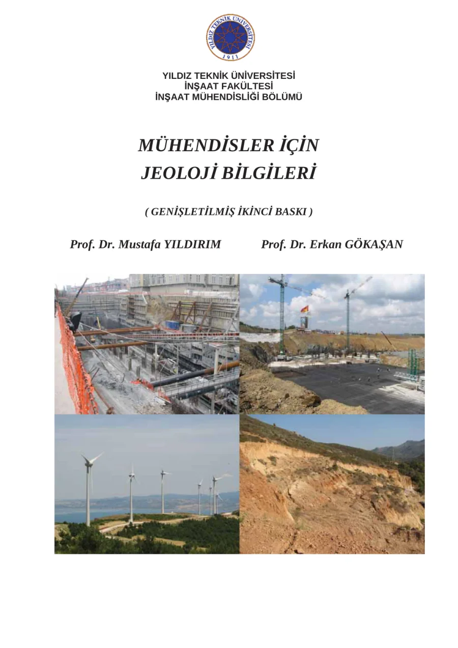 Yıldırım Erkan Gökaşan Mühendisler İçin Jeoloji Bilgileri YÜ Yayınları kapak görseli