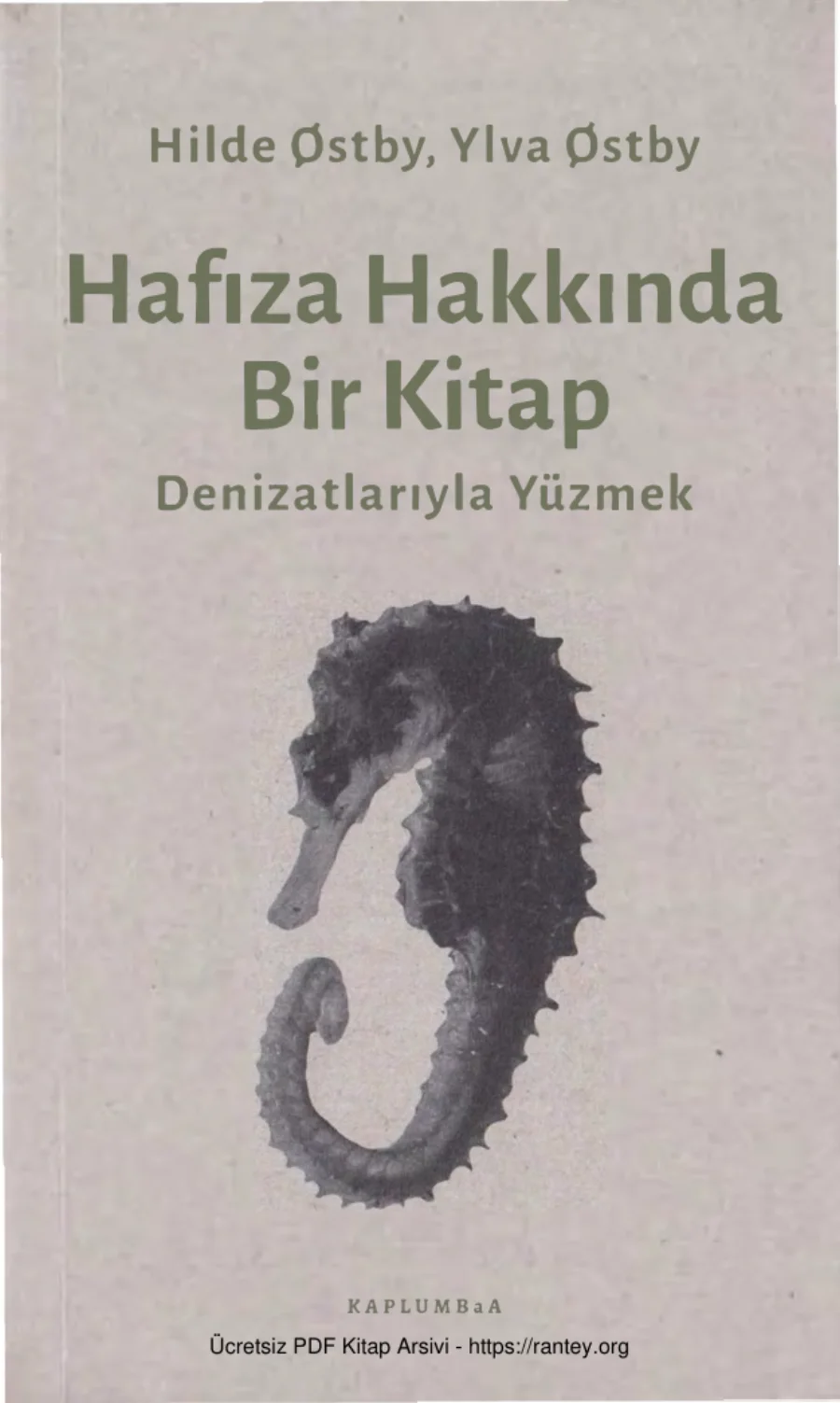 Ylva Ostby Hafıza Hakkında Bir Kitap Denizatlarıyla Yüzmek kapak görseli