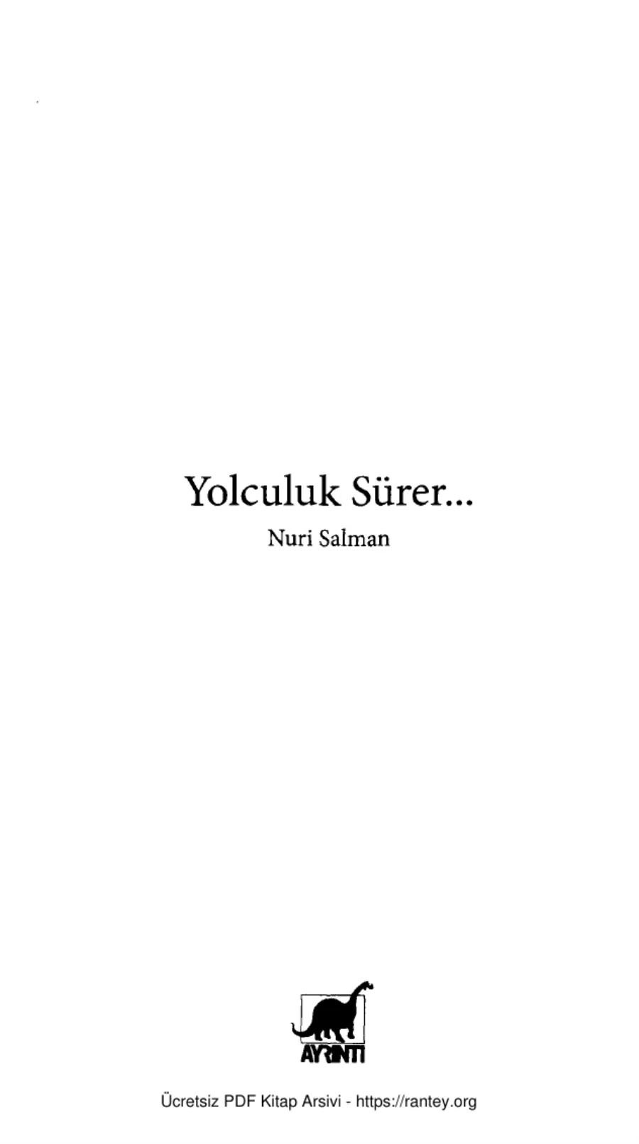 Yolculuk Sürer kapak görseli