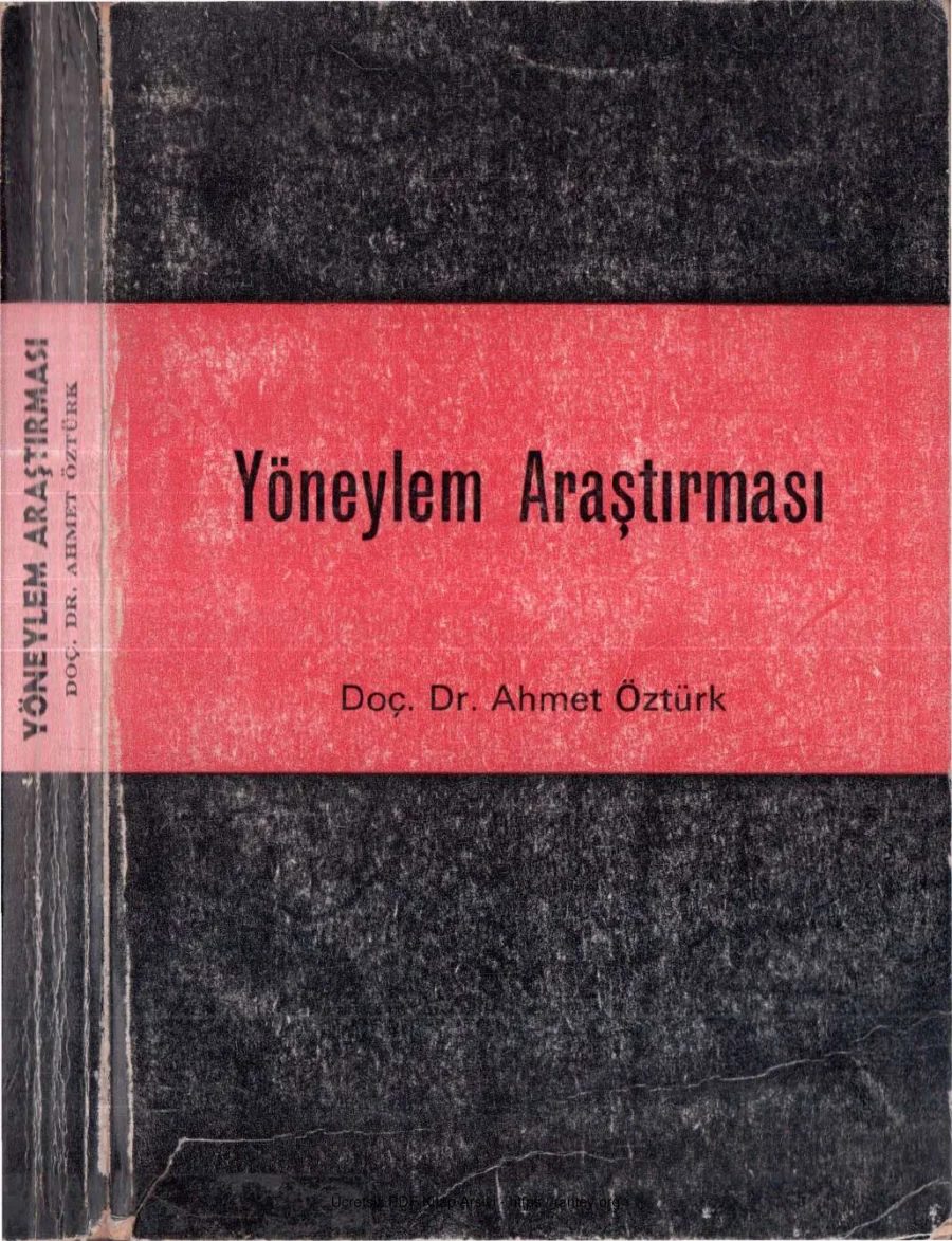 Yöneylem Araştırması Uludağ Üniversitesi Yayınları kapak görseli