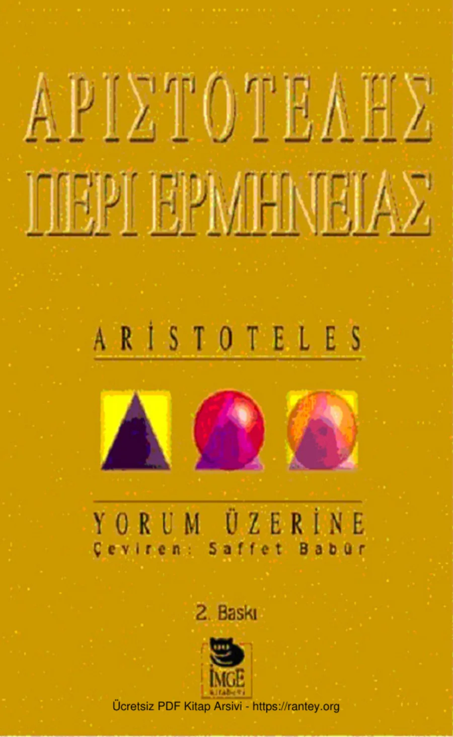 Yorum Üzerine İmge Kitabevi kapak görseli