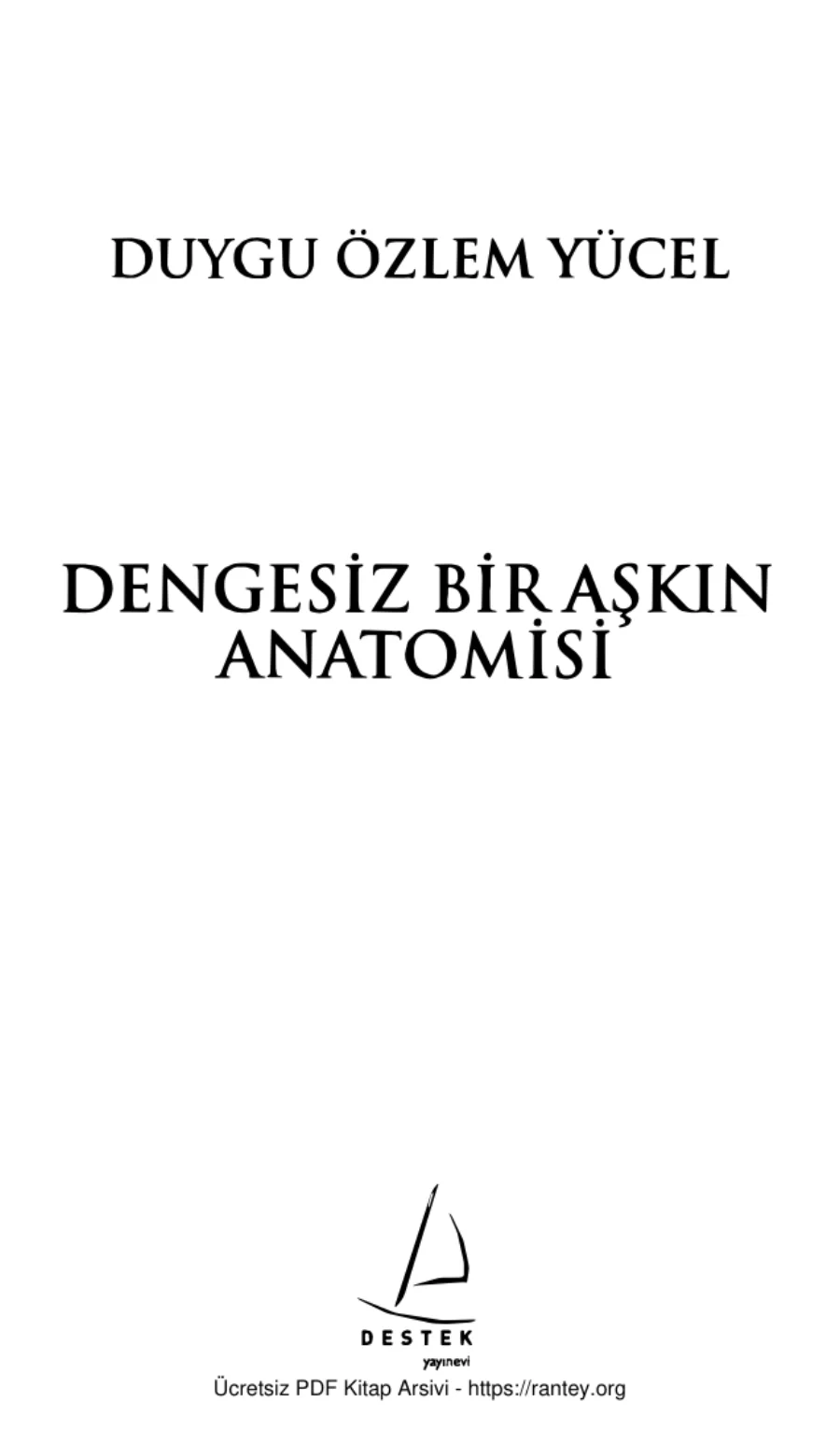 Yücel Dengesiz Bir Aşkın Anatomisi kapak görseli