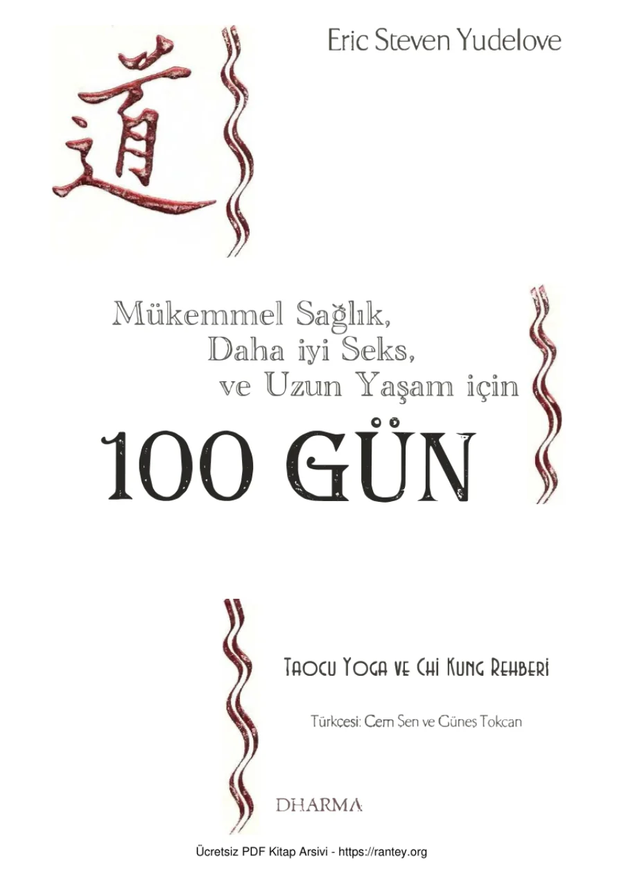 Yudelove Mükemmel Sağlık Daha İyi Seks ve Uzun Yaşam İçin 100 Gün Dharma Yayınları kapak görseli