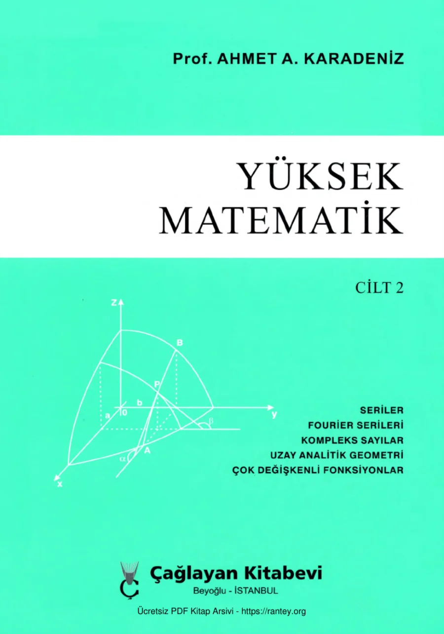 Yüksek Matematik Cilt 2 Çağlayan Yayınları kapak görseli