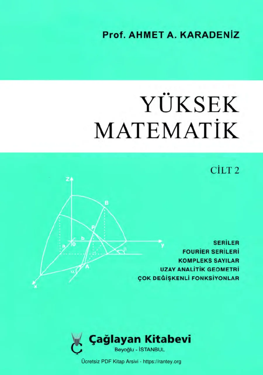 Yüksek Matematik Cilt 2 Çağlayan Yayınları kapak görseli