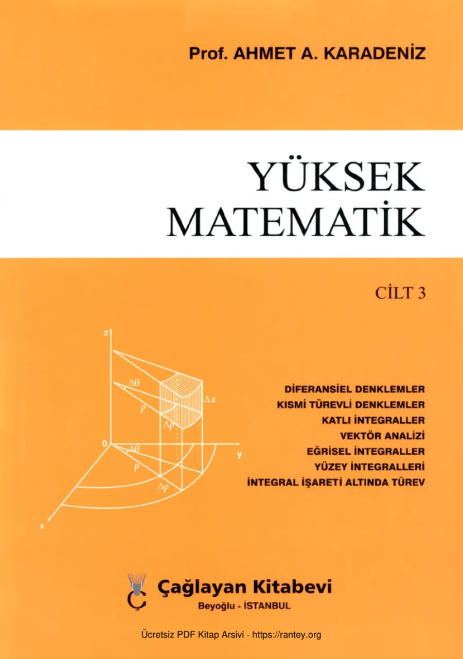Yüksek Matematik Cilt 3 Çağlayan Yayınları kapak görseli