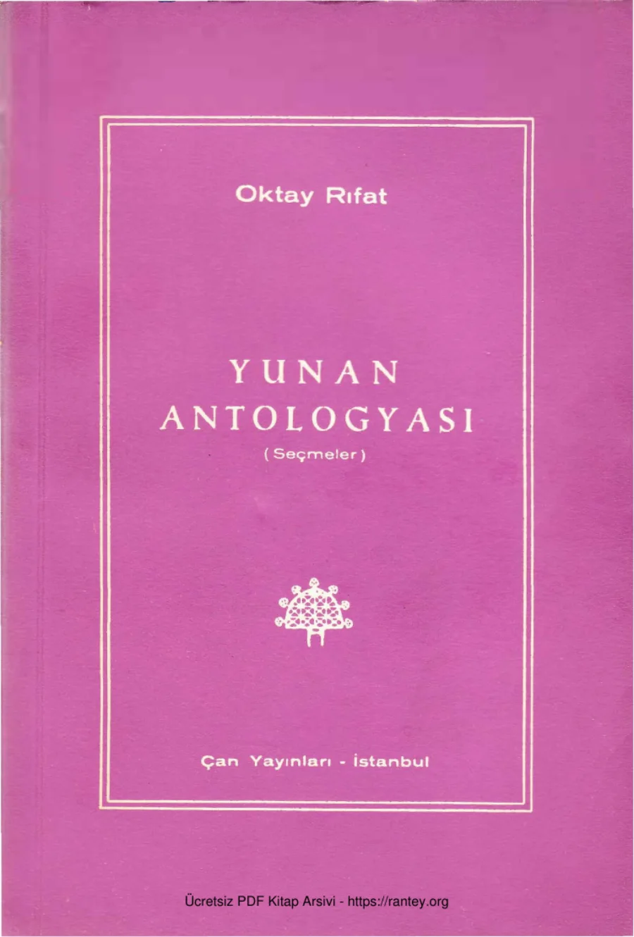 Yunan Antologyası kapak görseli