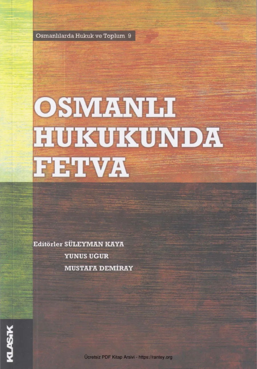 Yunus Uğur Mustafa Demiray Osmanlı Hukukunda Fetva kapak görseli
