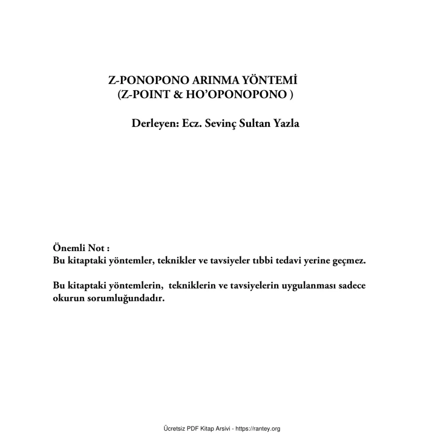 Z PONOPONO ARINMA YONTEMİ kapak görseli