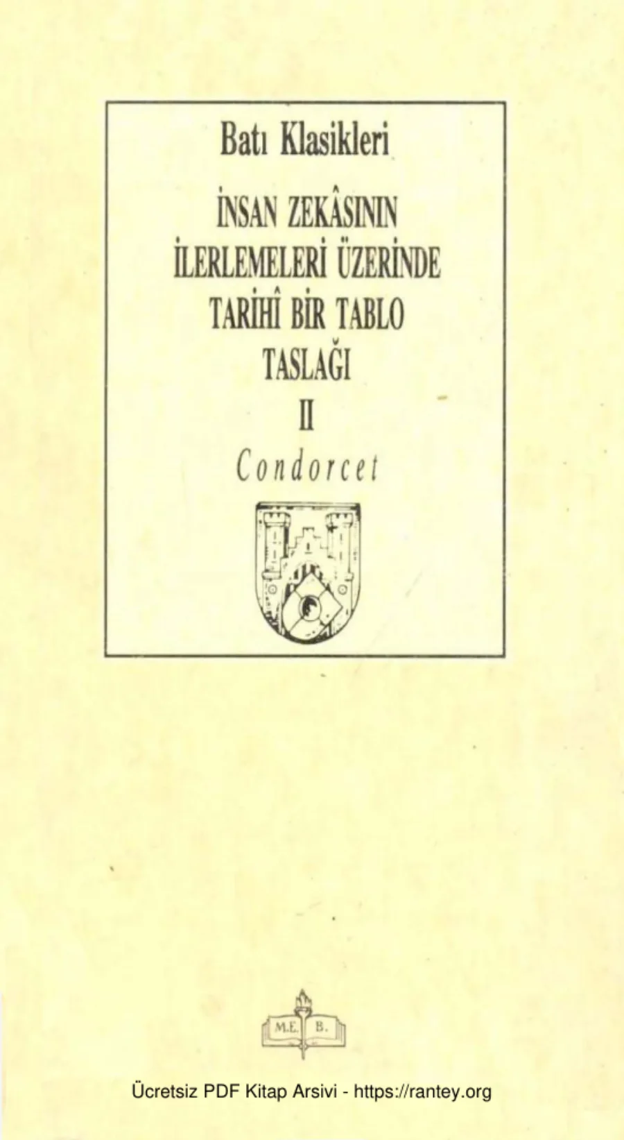 Zekasının İlerlemeleri Üzerine Tarihi bir Tablo Taslağı 2 kapak görseli