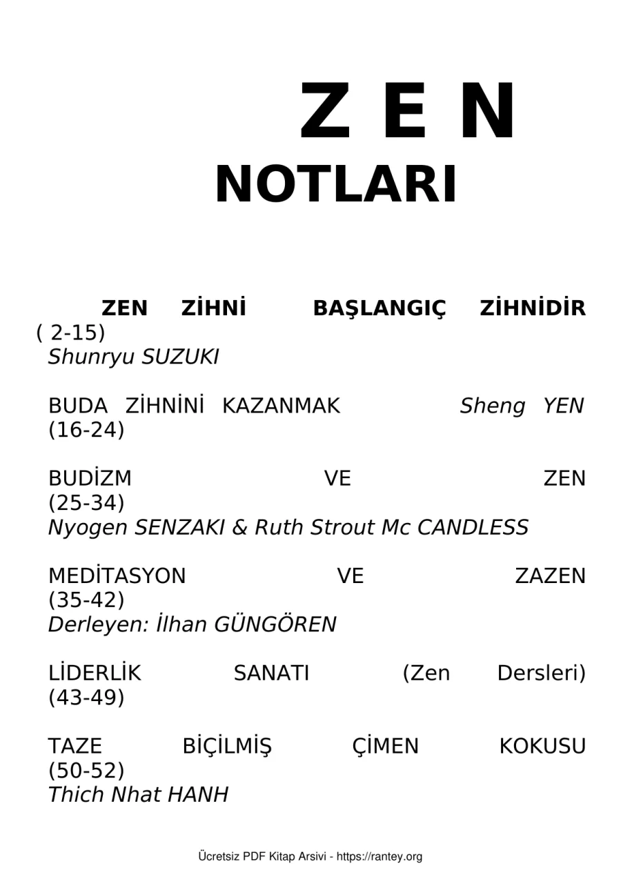Zen Zihni Başlangıç Zihnidir kapak görseli