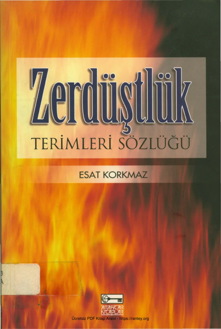 Zerdüştlük Terimleri Sözlüğü Anahtar Yayınları kapak görseli