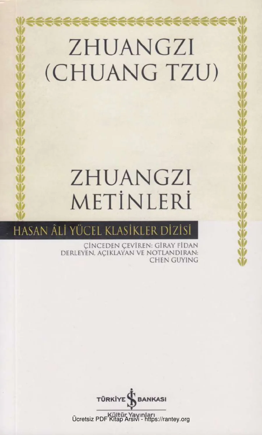 Zhuangzi Zhuangzi Metinleri kapak görseli
